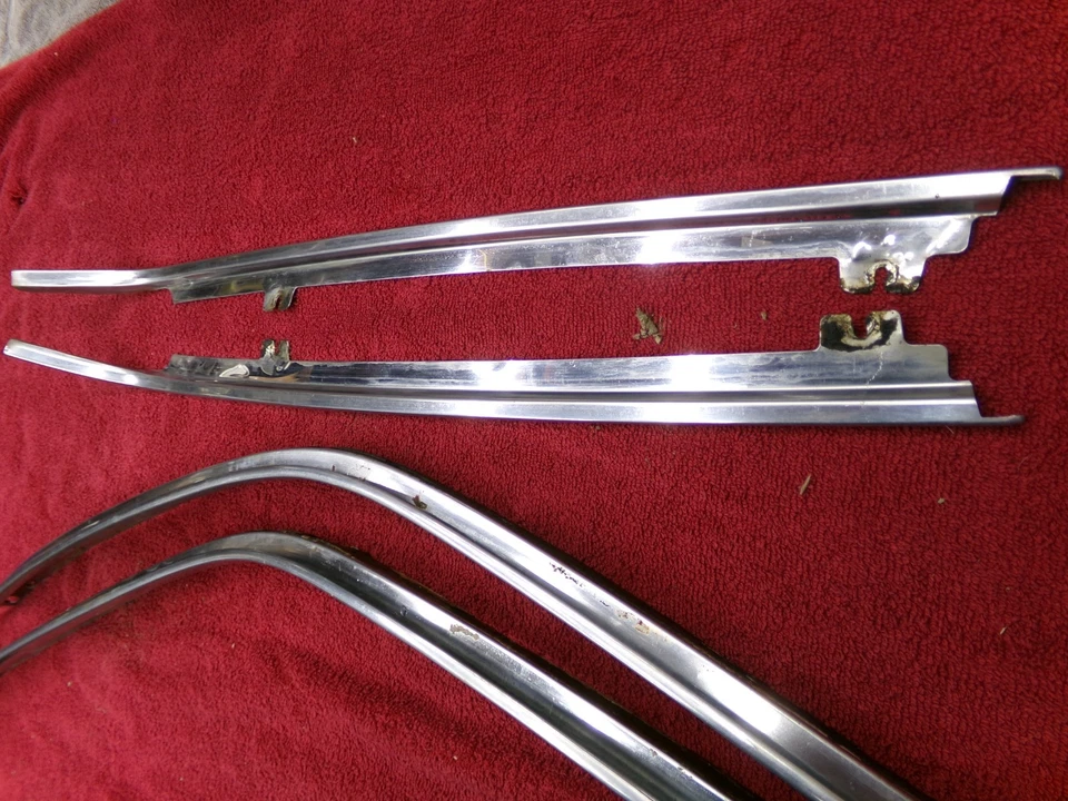 1973   1977 Chevy EL Camino GMC Sprint Roof Drip Rails Molding Trim Foto 3 de 4