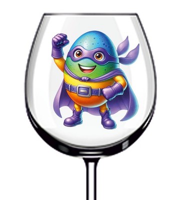 12x Ostern Cartoon Ei Vinyl Aufkleber Abziehbild Becher Weinglas Flasche Laptop Van