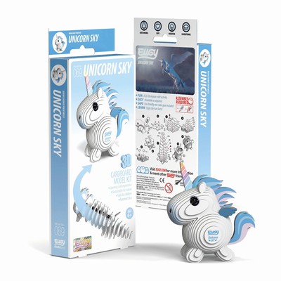 EUGY - 3D Bastelset Einhorn Pegasus Eugy