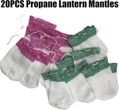 20-Pack Propane Lantern Mantles for Gas Lanterns and Covers