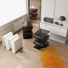 Moderner Design-Beistelltisch aus Acryl – S-förmig, stilvoll & vielseitig
