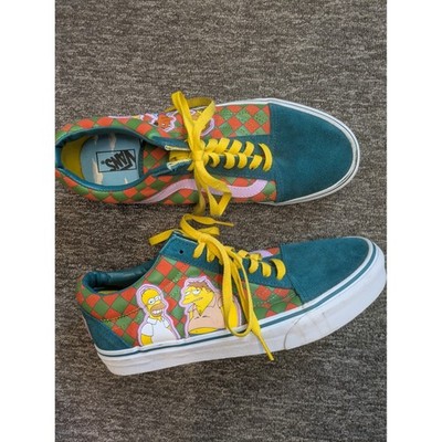 Vans Old Skool The Simpsons Moes Tavern Mens 9 Teal Green Orange VN0A38G110B