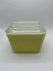 Vintage Pyrex Yellow RefrigeratorDish 501B 1-1/2 Cup with Lid