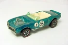 1960s HOT WHEELS REDLINE LIGHT MY FIREBIRD METALLIC AQUA w WHITE INTERIOR HK