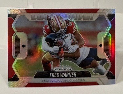 2025 Panini Prizm Silver Lockdown! Fred Warner #18