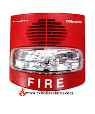 Simplex 49AV-WRF-BA. Wall Red Horn Strobe.