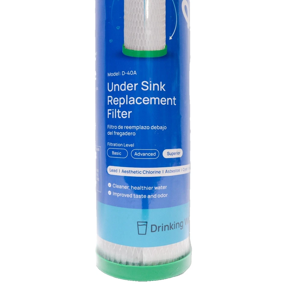 Filtro Culligan Modelo D-40A Bajo Fregadero Paquete de 6 Repuesto - Totalmente Nuevo Foto 4 de 4