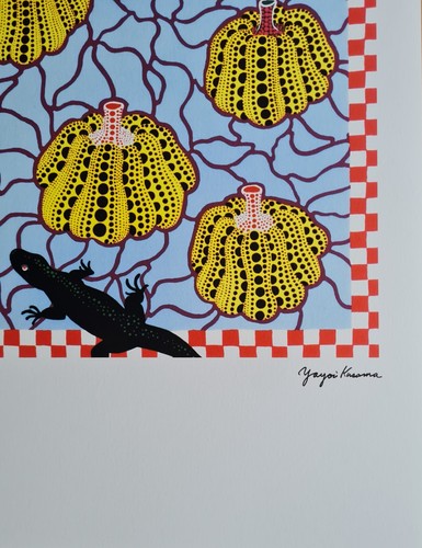 YAYOI KUSAMA *Black Lizards*65 x 50cm*Lithografie*Kunstdruck*limitiert # 100/500 - Bild 6 von 7