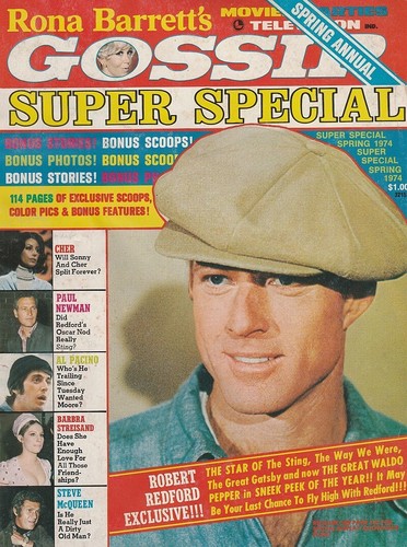 Rona Barrett's Gossip 1974 Super Special ALAN ALDA-DACK RAMBO-SONNY & CHER-LIZA