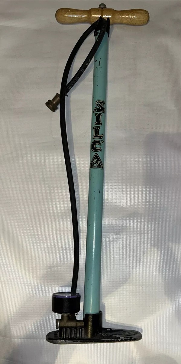 Vintage Silca Super Pista Hand Air Pump Italian Bike Tire Vintage Silca Super Pista Hand Air Pump Italian Bike Tire