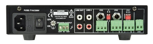 Adastra UA90 Compact Mixer Amplifiers Rack Mountable 100V 8 Ohms RCA 953.189UK - Picture 2 of 3