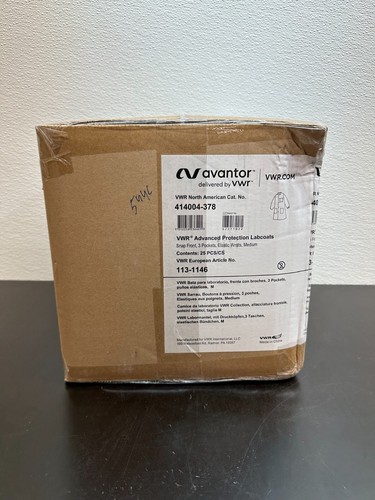 VWR 414004-378 Maximum Protection Lab Coats 25 PCS Medium - Picture 9 of 24