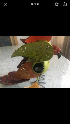 Metallskulptur - Metallfigur Papagai