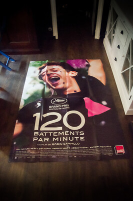 120 BPM   Robin Campillo Large French Grande Vintage Movie Poster Original 2017