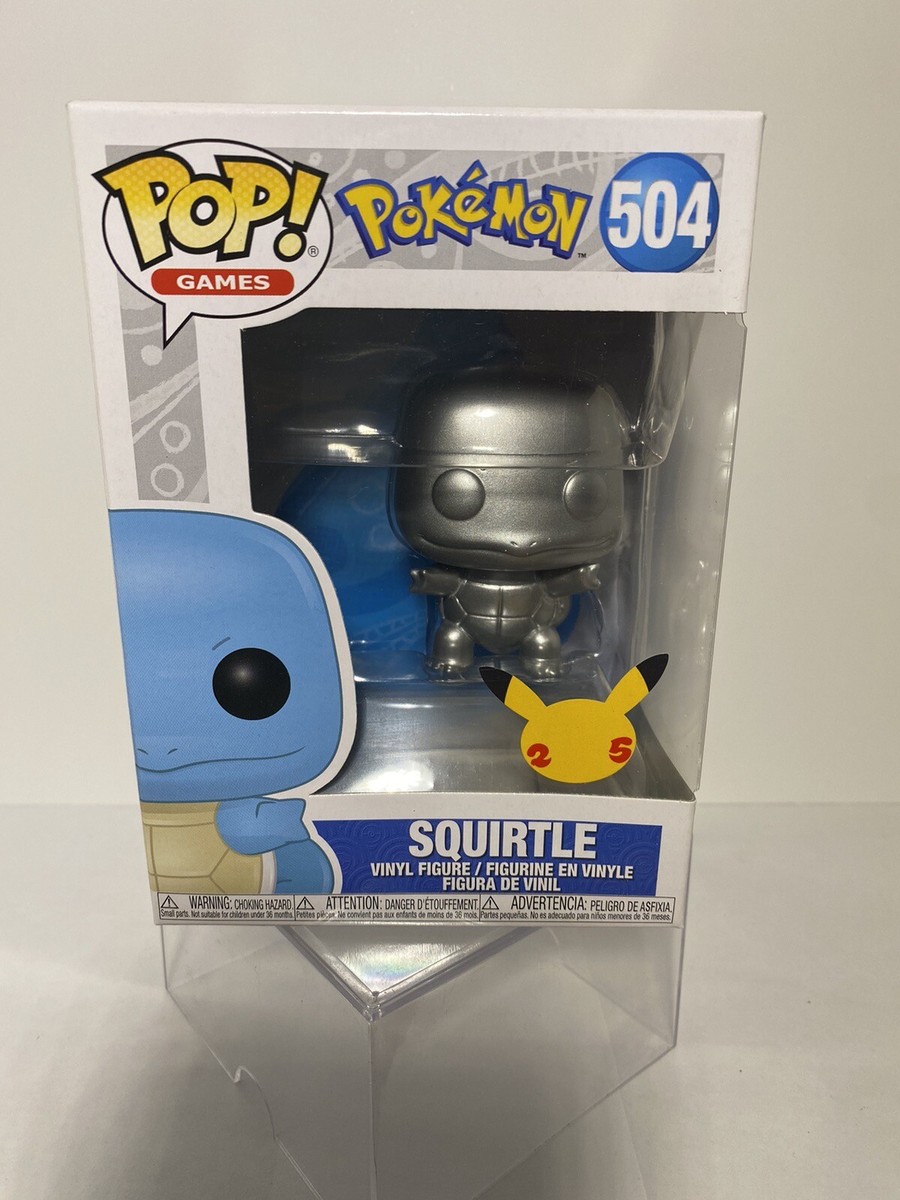 Funko Pop! Vinyl: Pokémon Squirtle (Silver) (Metallic) #504