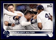 Walk-Off Water 2022 Topps Series 1 Royal Blue Parallel Card #119 New York