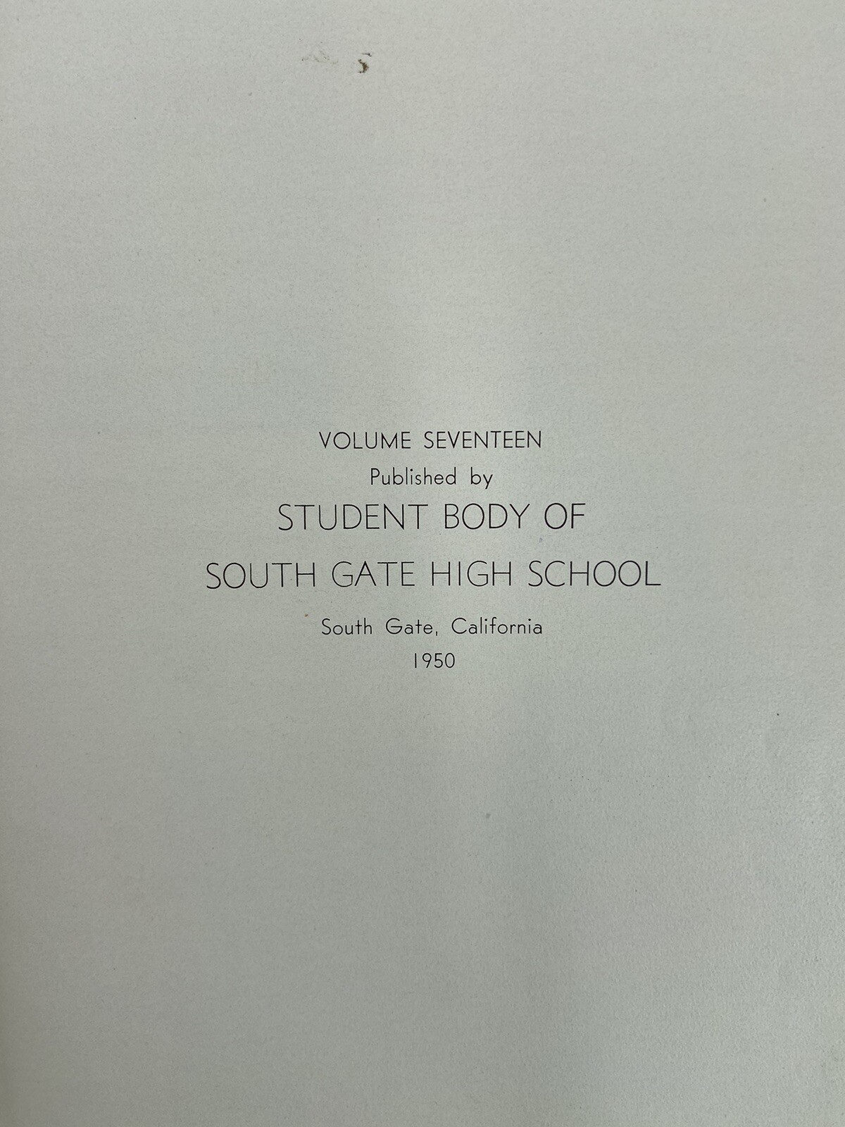 1950 South Gate High School Yearbook Rambleback South Gate