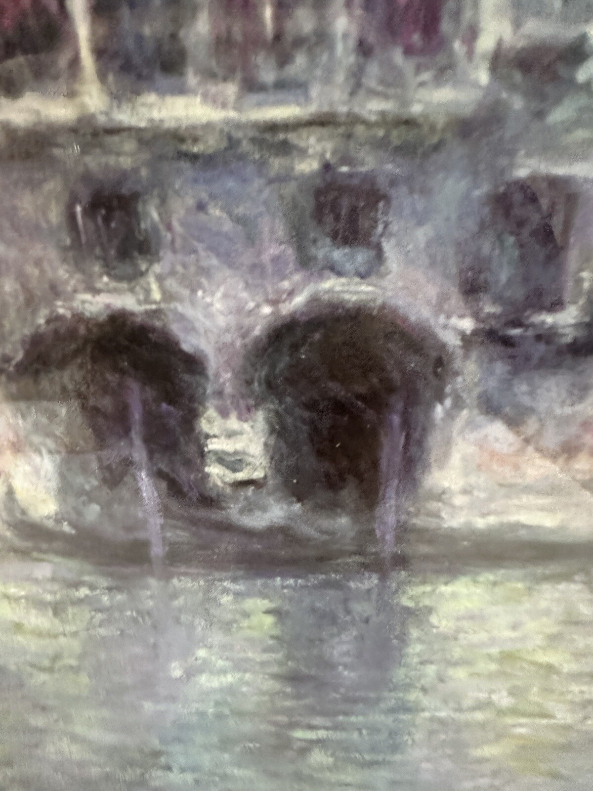 Venice, Palazzo Da Mula, 1908 by Claude Monet Matted Print Canal Gondola Houses