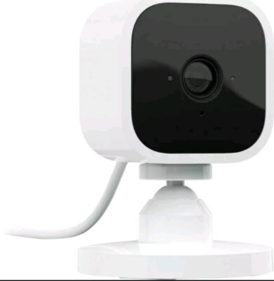 Blink Mini Compact Indoor Plug-in Smart Security Camera 1080 HD Motion Detection