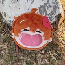 Genshin impact Tartaglia Big Mouth Itabag Plush Toy Doll Shoulder Messenger Bags