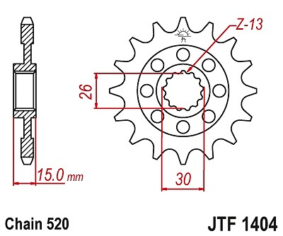 Pignon avant JT 2199 16 dents pour moto BMW S1000 RR 2009-2022