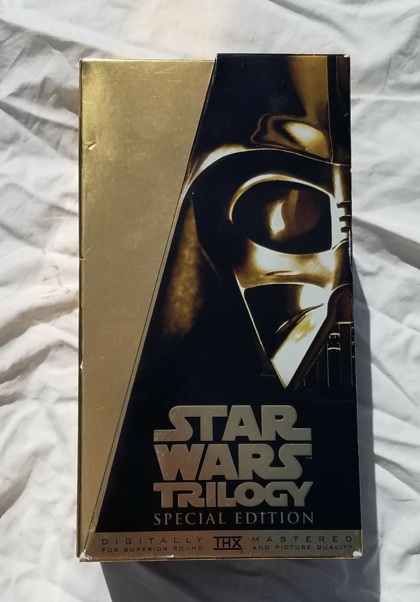 Star Wars Original Trilogy Box Set VHS 1997 Gold Special Edition