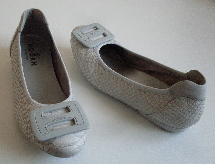Hogan Ballet Pump Ballerina Flat Shoes Size EU 34.5 UK 1.5 US 4.5