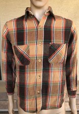 Vintage Kings Road Sears Plaid Tartan L/S Polo Shirt Portugal Made Hipster
