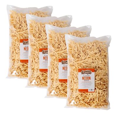 Lehman's Homemade Egg Noodles, USA Made Amish Pasta, Case of Four 40 oz Bags