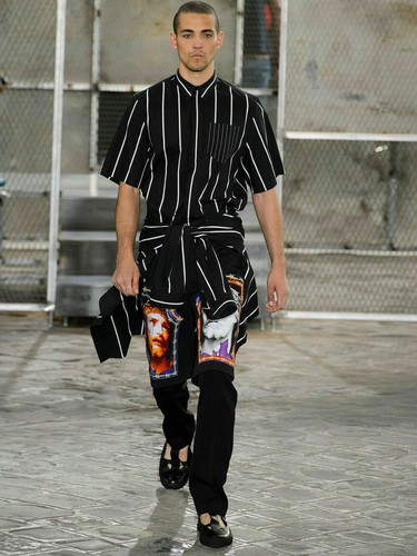 Givenchy Columbian Fit Narcos Boxy Striped Men's Hemd Overshirt 40 RP780€ - Picture 2 of 11