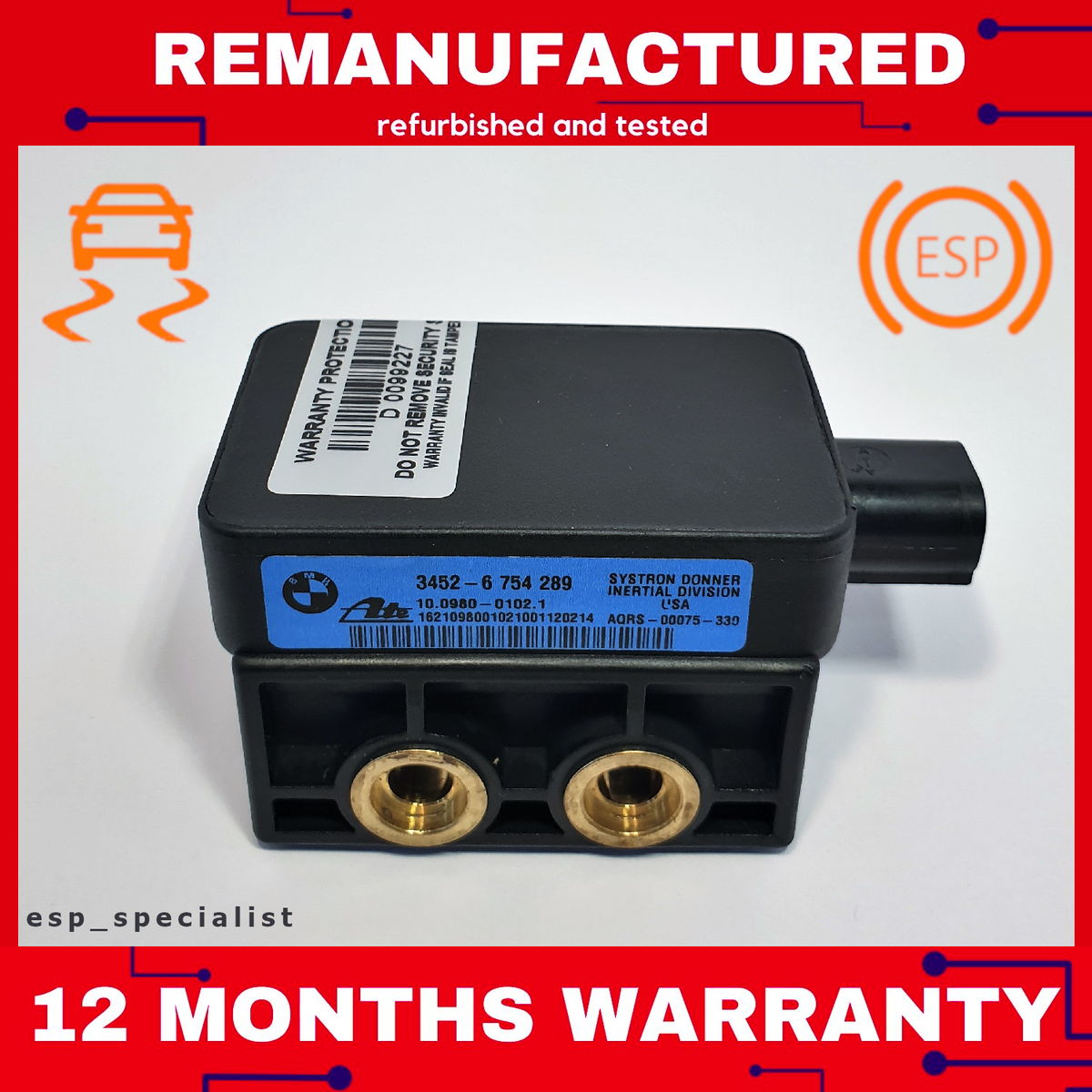 BMW E46 M3 Z3 coupe DSC sensor ESP YAW RATE SENSOR BMW E46 M3 Z3 coupe DSC sensor ESP YAW RATE SENSOR