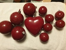 10 Weihnachtskugeln Christbaumkugeln Weihnachtsbaumkugeln + Herz IKEA