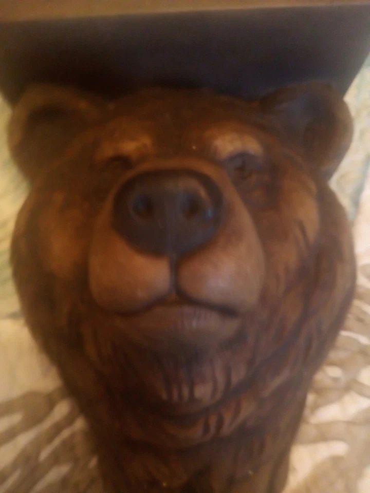  Estante de pared Telle M Stein cabeza de oso 8" de alto vintage 1996  Foto 2 de 4