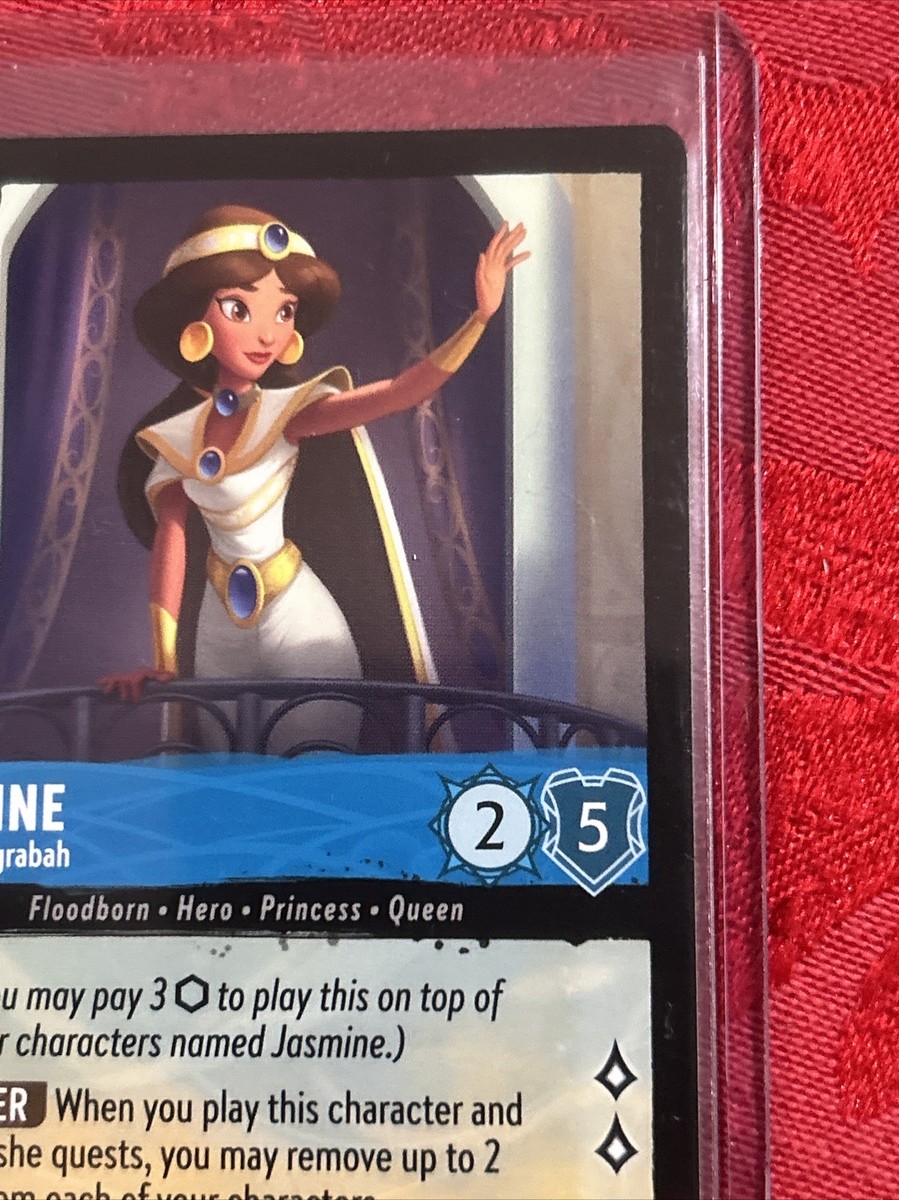 Disney Lorcana Jasmine Queen of Agrabah - 149/204 - Rare Pull To