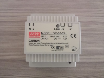 1PC Ming Wei rail-mounted switching power supply DR-30W-24V 1.5A