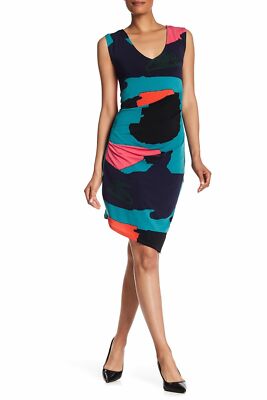 rachel roy pleated dress Rachel Roy Women's Blue Pleated One Shoulder Dress