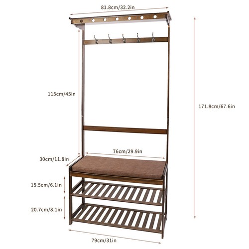 Garderobenständer Klederständer Standgarderobe Mt Schuhregal