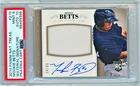 2014 NATIONAL TREASURES MATERIAL SIGNATURE 210 MOOKIE BETTS RC /99 PSA 9/10 Auto
