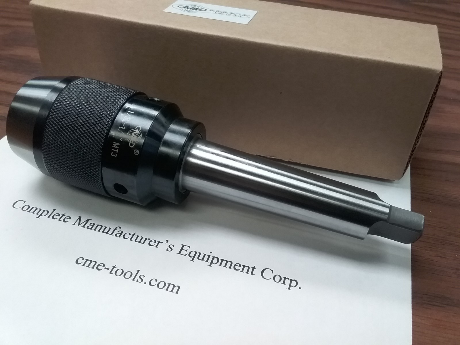 2-Pack BT40 Keyless Drill Chucks - 1/2" Integral Design Ball Bearing, Model DCK-BT40-12