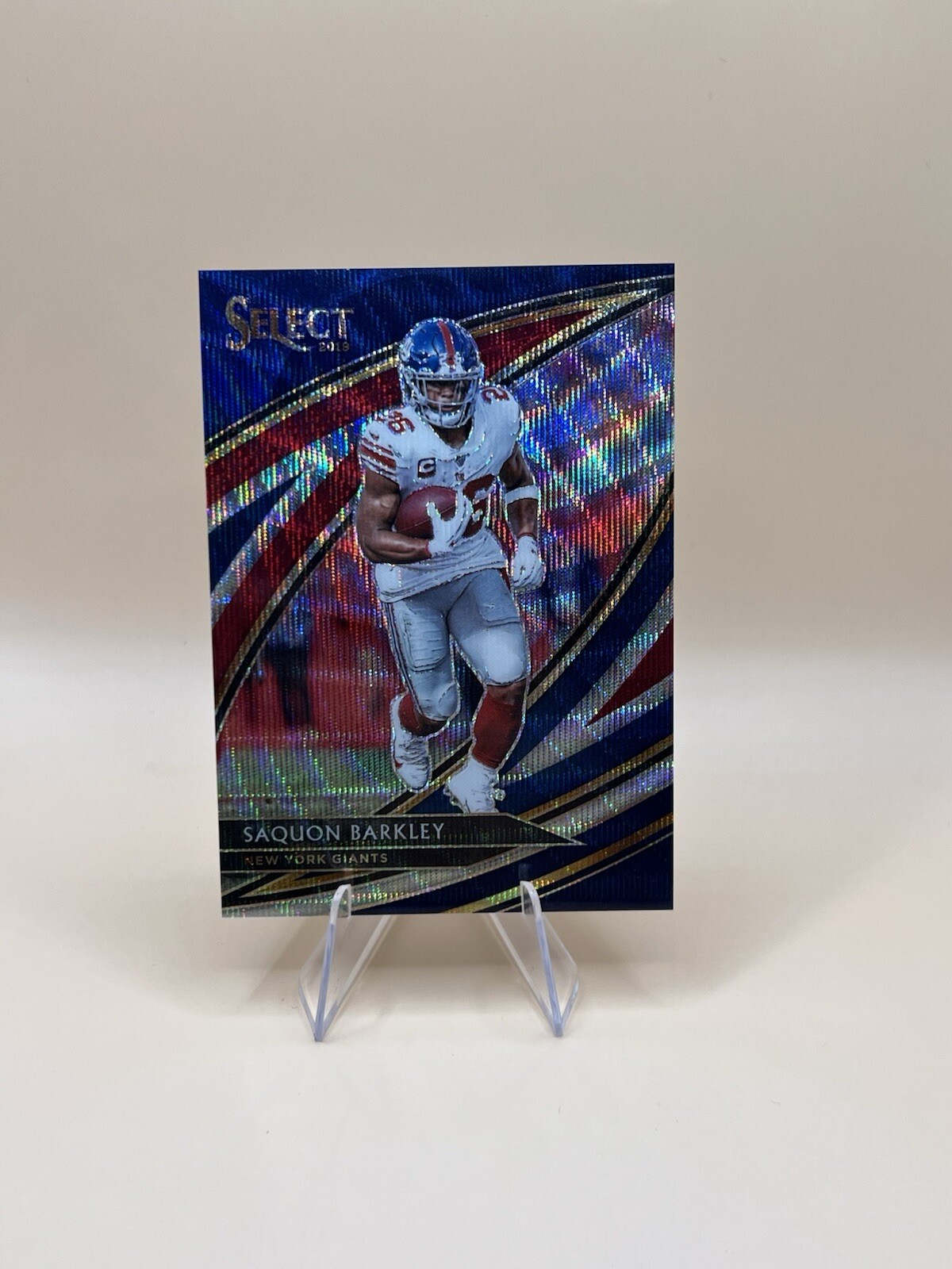 2019 Panini Select Saquon Barkley Field Level Tri-Color Prizm #/99 #209