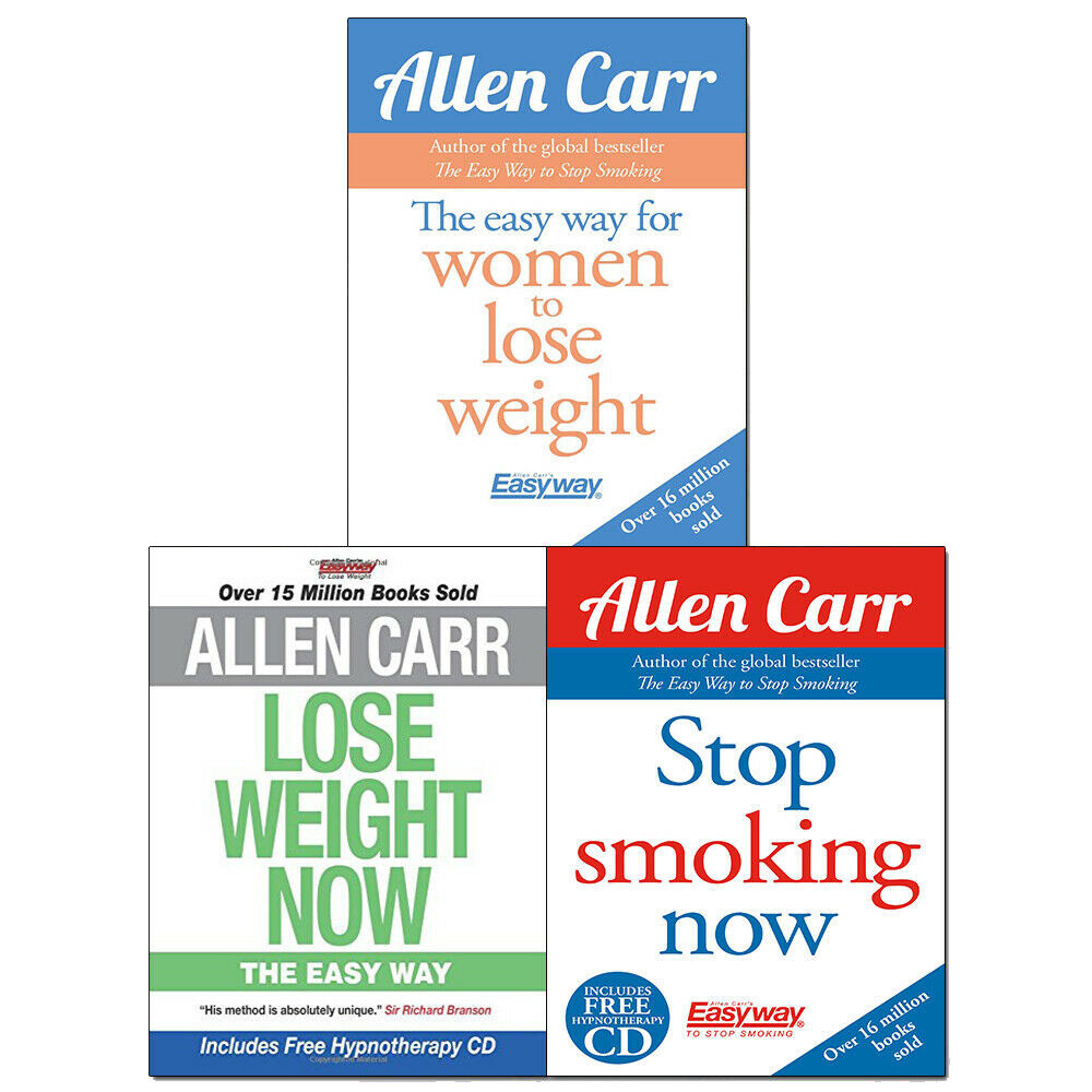 Allen Carr Unisex The Easy Way For Women To Lose Weight, Stop Smoking Now 3-Book Collection Set By - Non Fiction - Paperback - Image 2