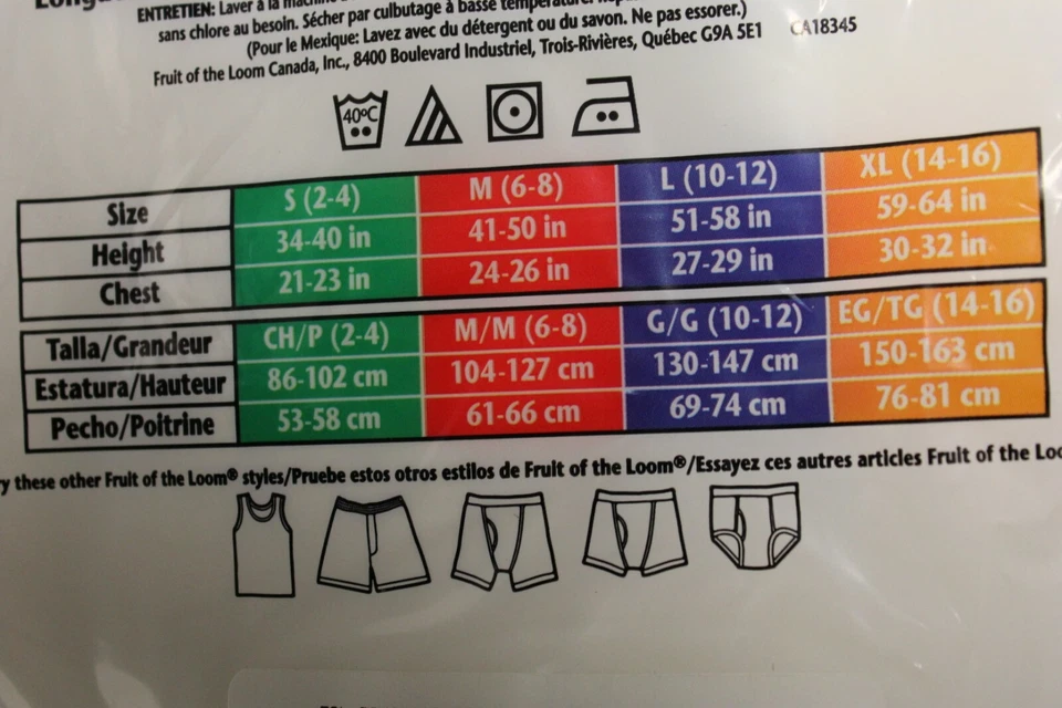 3 Pack of Fruit of the Loom Boys' Cotton T-Shirt -XLarge 14-16 T White H-59-64" - Image 3 of 4