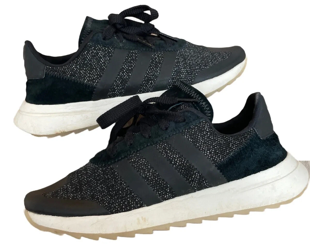 Women s Size 6.5 Black Sparkle Adidas Shoes From Adidas Store Knit Material