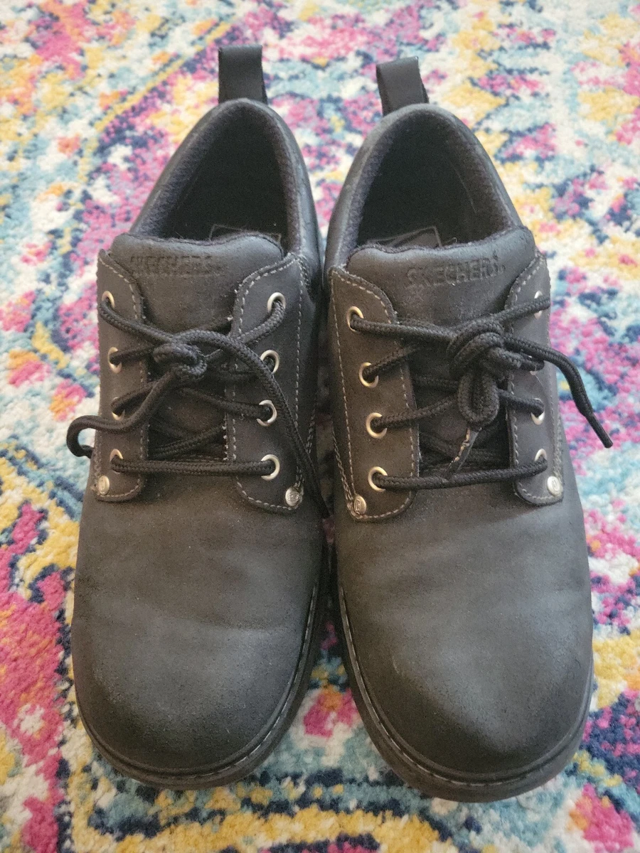 Men s Skechers Tom Cats Black Utility Work Shoes 6618 SIZE 11
