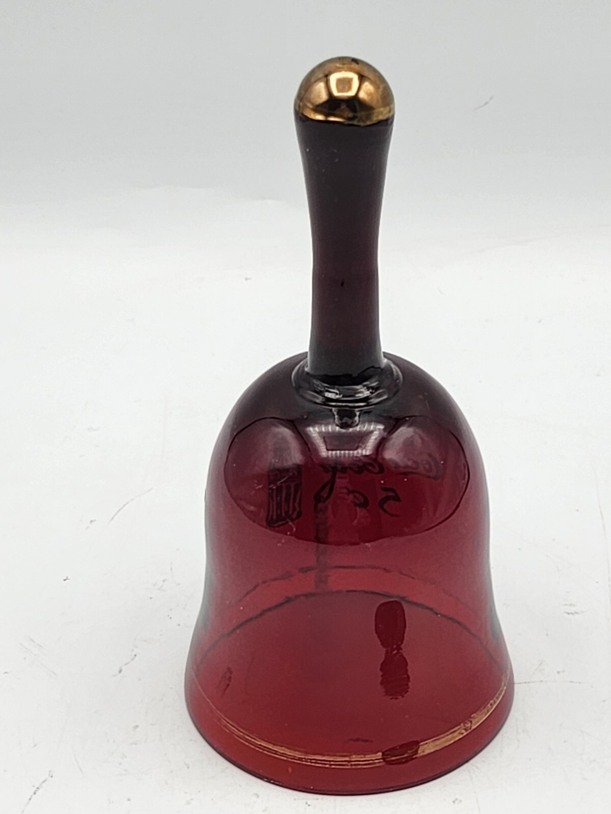 Vintage Coca-Cola Red/Gold Glass Bell. Drink Coke 5 Cent | eBay