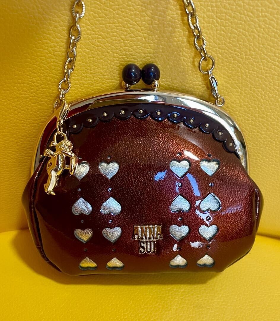 Anna Sui clasp heart mini pouch bag chain From Japan Near Anna Sui clasp heart mini pouch bag chain From Japan Near