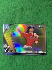 2022 Bowman Chrome MARCELO MAYER Top 100 Insert #BTP-23 Red Sox Top Prospect 🔥