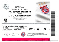 Ticket Pokal FC Bayern München - 1. FC Kaiserslautern 2006/07