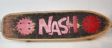 Vintage NASH Tuf-Top Red Skateboard Saw Blades 1980s Wood Board Park Trucks