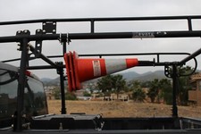 Universal Truck Rack Safety Cone Holder for 28" Safety Cones w/ Round Tubing